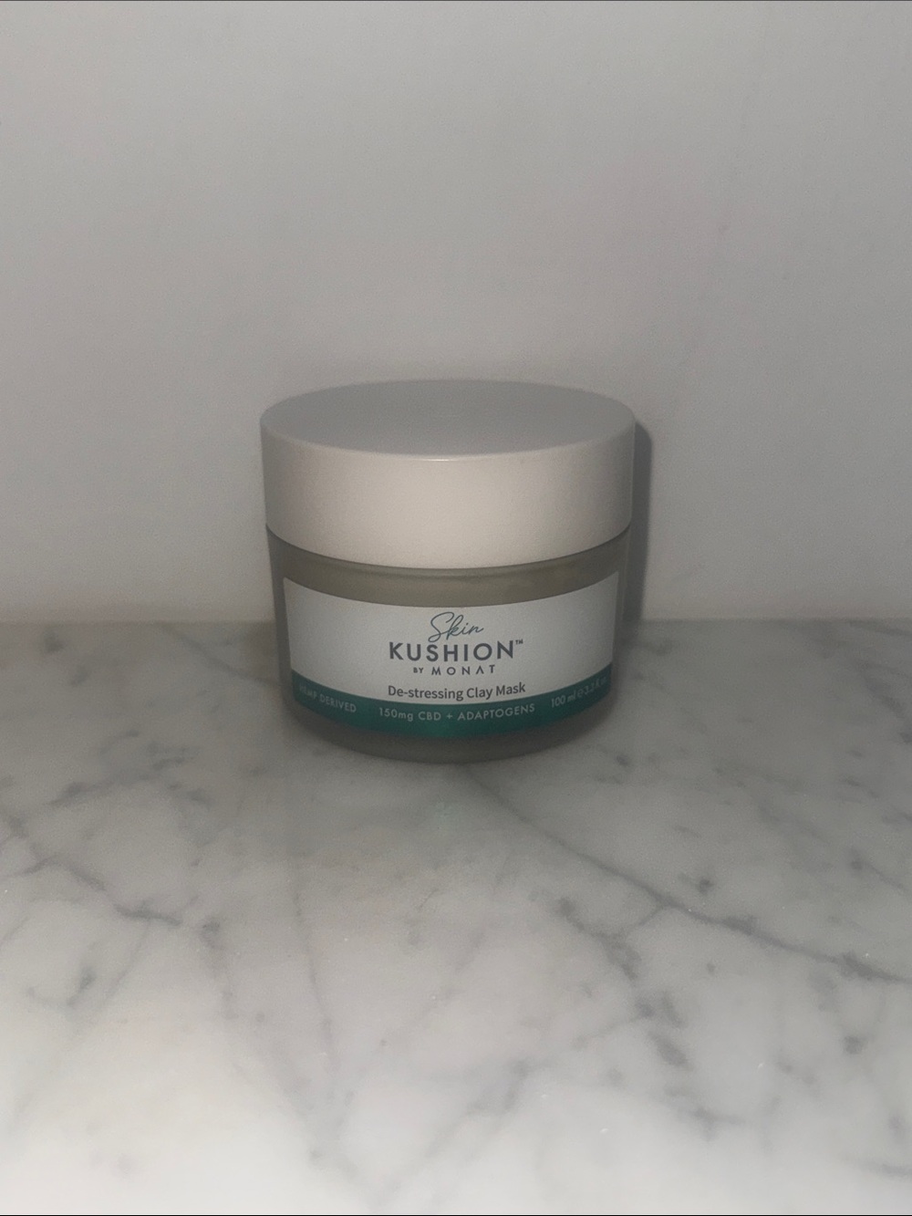 MONAT Skin Kushion De-Stressing Clay Mask - Cream with Teal Accent